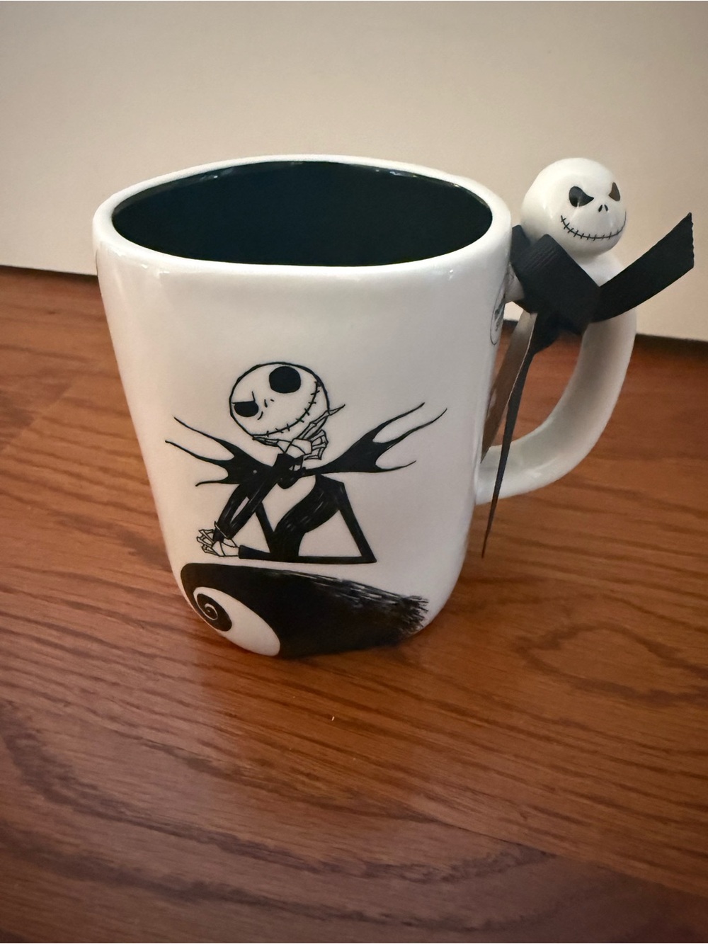 Rae Dunn White & Black Jack Skellington Character Mug